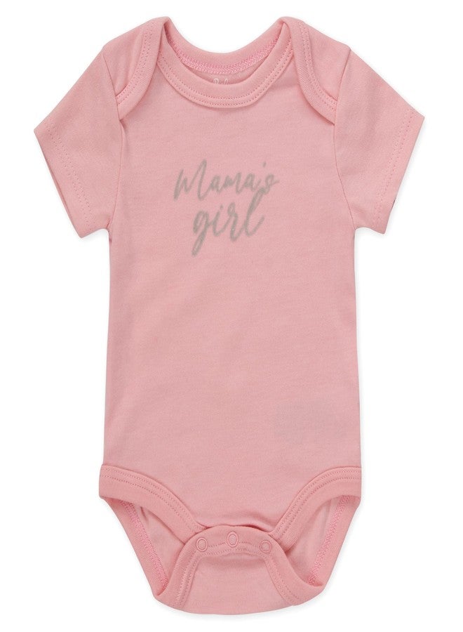 Baby Essentials Baby Girls Mama’s Girl & Floral 6 Piece Bodysuit Set (Mama’s Girl & Floral 6 Piece, 9 Months) - Image 3