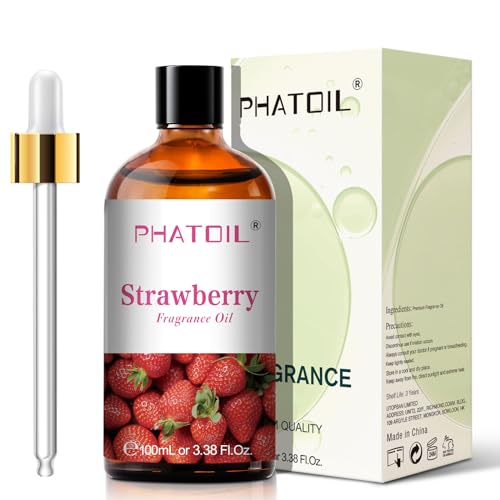 PHATOIL 3.38FL.OZ Strawberry Fragrance Oils for Aromatherapy, Essential Oils for Diffusers for Home, Perfect for Diffuser, Yoga, Skin Care, DIY Candle and Soap Making - 100ml - Image 2
