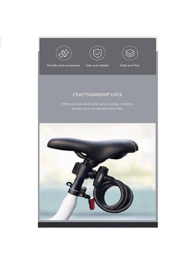 HiMo L150 Portable Folding Cable Lock Electric Bicycle Lockstitch - Image 2
