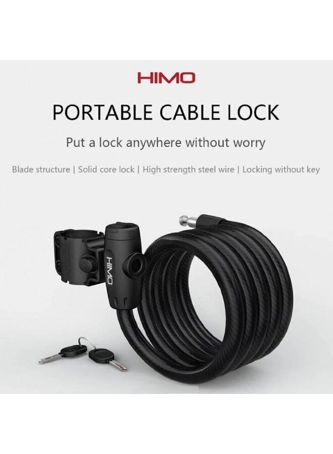 HiMo L150 Portable Folding Cable Lock Electric Bicycle Lockstitch - Image 3