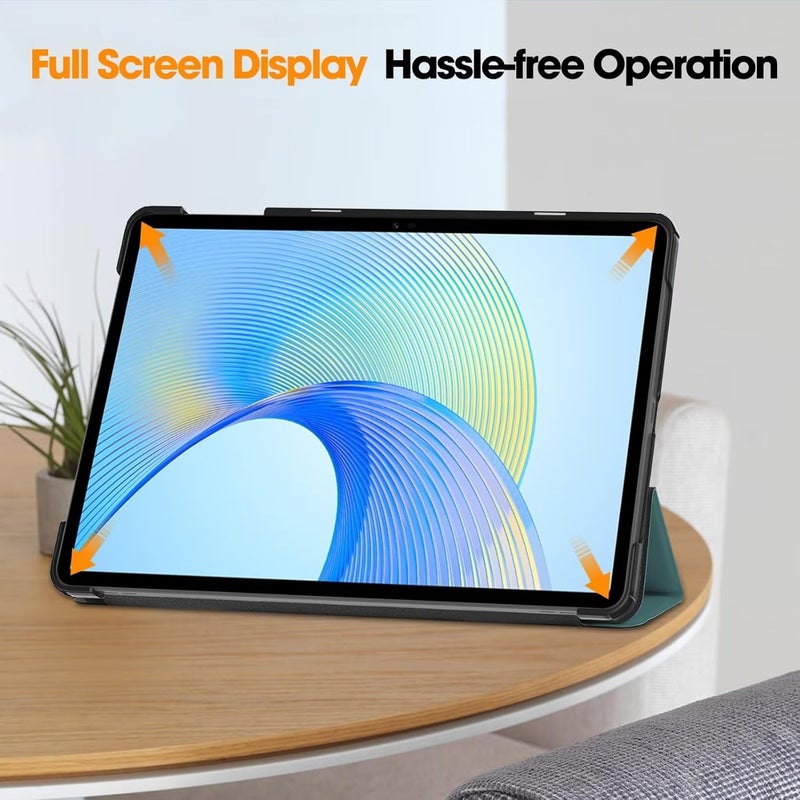 Slim Stand Hard Back Shell Smart Cover Case for Honor Pad X8a, Auto Wake/Sleep Green - Image 4
