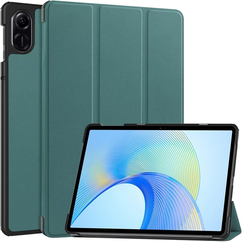Slim Stand Hard Back Shell Smart Cover Case for Honor Pad X8a, Auto Wake/Sleep Green - Image 1