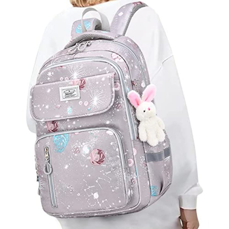 Yoawllty School Bags for Girls, Backpack for Girls, School Bookbag for Elementary, Lightweight Single School Bag for Students - Image 5