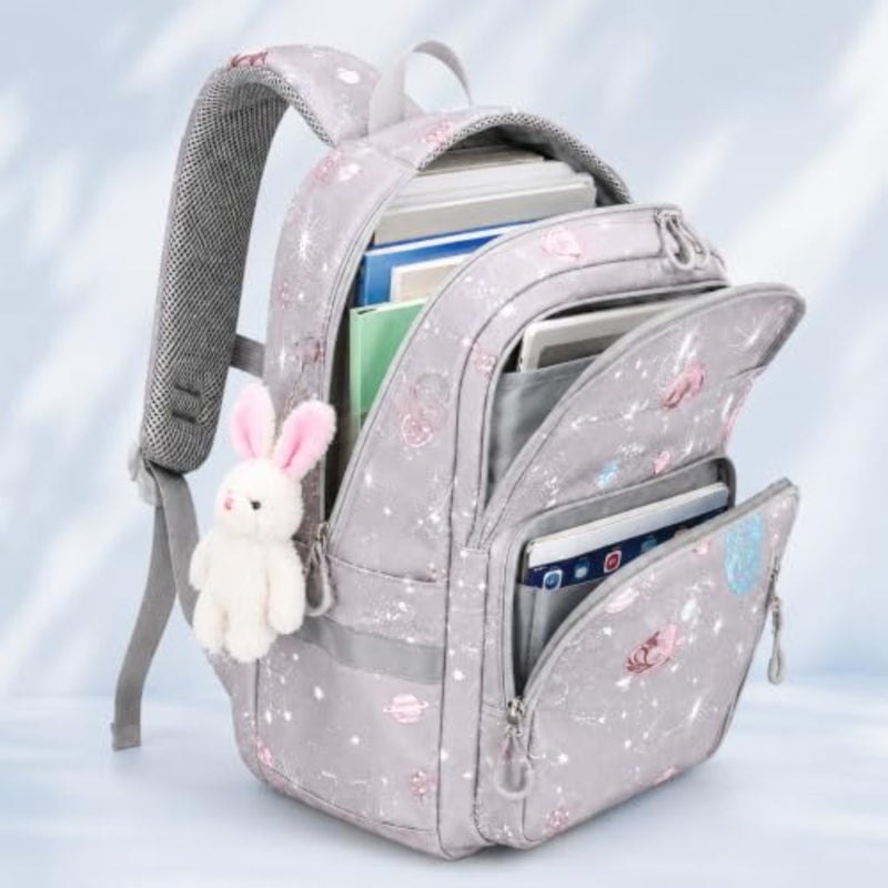 Yoawllty School Bags for Girls, Backpack for Girls, School Bookbag for Elementary, Lightweight Single School Bag for Students - Image 3