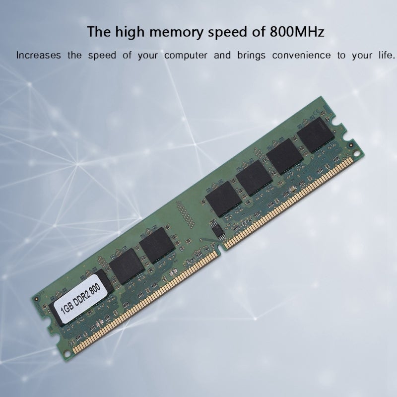 1 جيجابايت ذاكرة الوصول العشوائي DDR2 240 دبوس PC2-6400 800 ميجاهرتز - رقائق عالية الجودة لأداء عالي السرارة المستقر ذاكرة سطح المكتب لأجهزة سطح المكتب بألواح أم دي إم العلوية - Image 1
