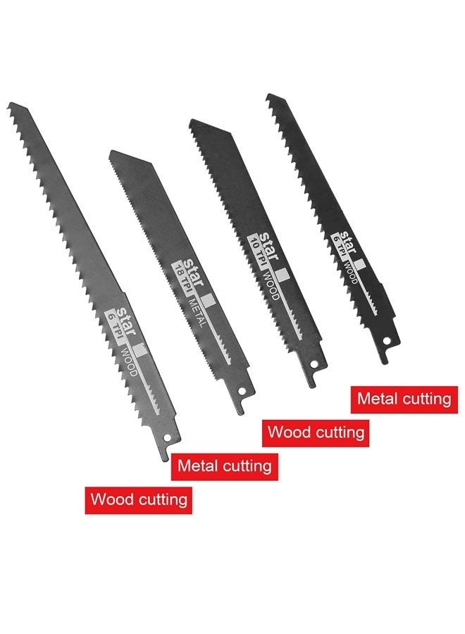 Reciprocating Saw, Outdoor Portable Cordless Electric Saber Saw, Multifunctional Power Tools With 0-3000 Rpm Variable Speed & Quick Blade Change - Image 4