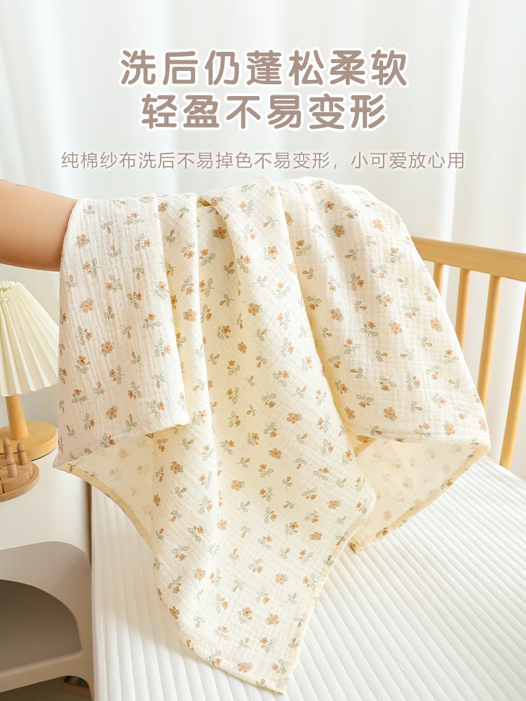 Newborn Baby Wrapping Towel Baby Cotton Double Gauze Swaddling Towel Children'S Bath Towel All Seasons Universal Quilt - Image 4