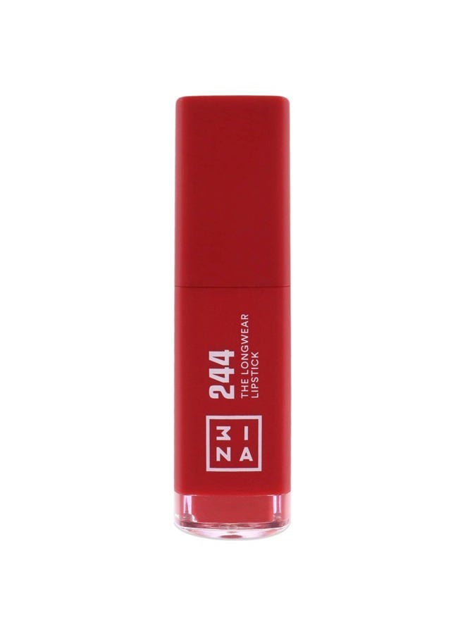 3INA The Longwear Lipstick 244 - Naturally Hydrating, Fast Drying - Shades That Stay All Day And Suit Every Skin Tone - Cruelty Free, Paraben Free, Vegan Cosmetics - Red Color - 0.22 Fl Oz - Image 2