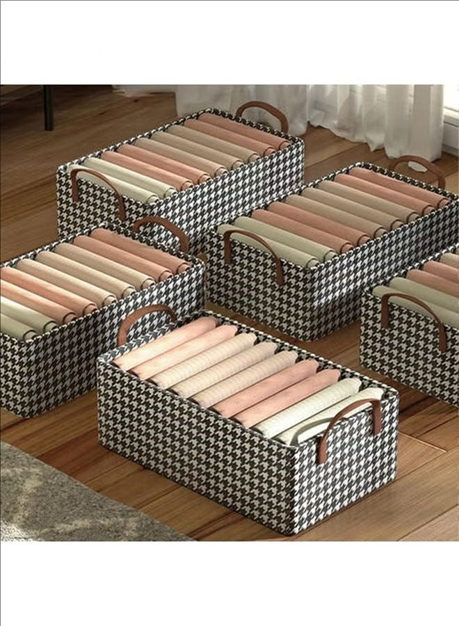 بلومنغ تايم قائمة المنتجات ذات الصلة صندوق إطار فولاذي, صندوق تخزين بإطار معدني, صندوق تخزين قماش بمقبض, سلة تخزين الرف القابل للتكديس, إطار فولاذي قوي, تصميم قابل للطي, استخدام متعدد الوظائف, أبيض وأسود - Image 3