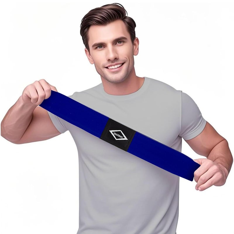 Scott Edward Pro Golf Swing Training Aid, Swing Correcting Arm Band Correct Training Swing Gesture Alignment Practice Tool for Golf Beginners,Man,Boy,Male (Blue) - Image 3