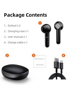 Mibro Mibro S1 Earphone TWS Bluetooth 5.0 IPX5 600mAh HiFi Stereo Noise Reduction Touch Control Wireless Headphone (Black)  - Image 3