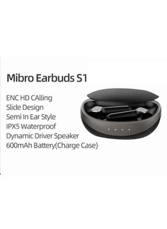 Mibro Mibro S1 Earphone TWS Bluetooth 5.0 IPX5 600mAh HiFi Stereo Noise Reduction Touch Control Wireless Headphone (Black)  - Image 5