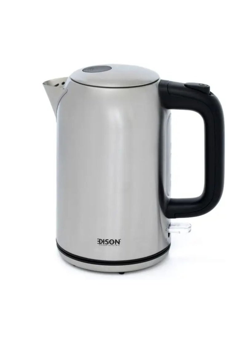 Edison Round Kettle Steel 1.7 Liter Silver 2200 Watt - pzsku/Z69656297690E6C832E0CZ/45/_/1654508842/b1e324b0-41ef-4d4c-8b67-ab1acb25d356