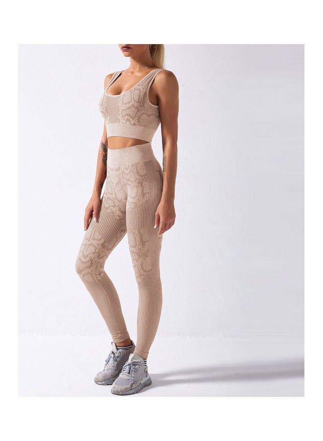 NIBEMINENT 2-Piece Cycling Sports Bra And Leggings Set L - Image 1