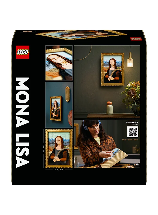 LEGO Art Mona Lisa Painting Set, Wall Model Kit for Adults to Build, Home, Living Room or Office Décor Idea, Creative Activity Gift for Men, Women, Him or Her 31213