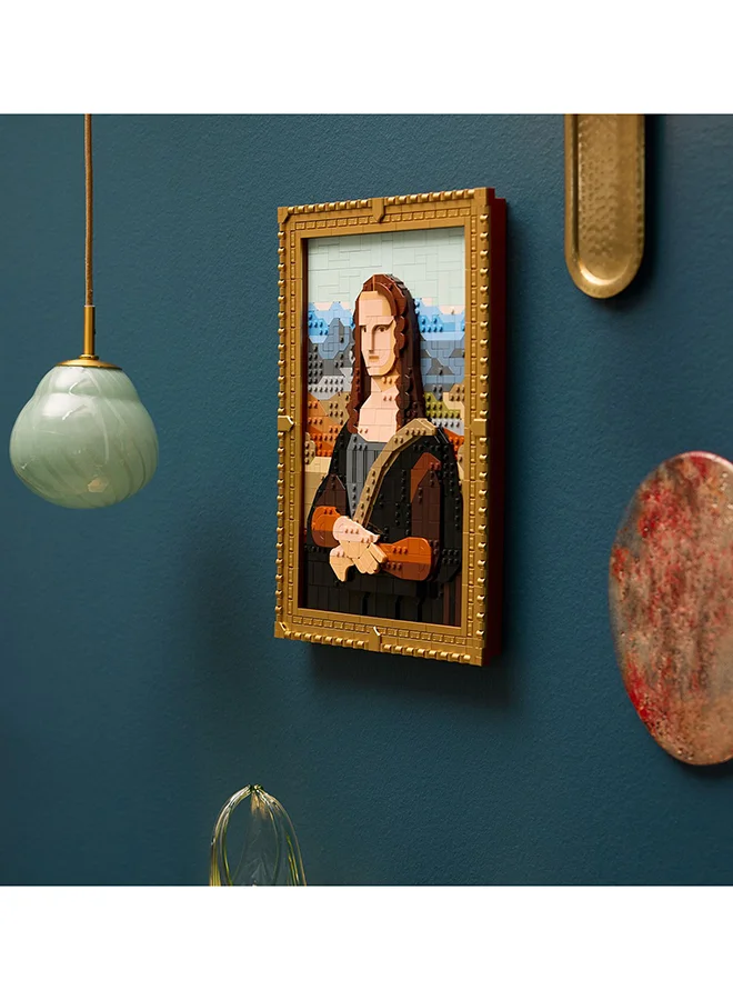LEGO Art Mona Lisa Painting Set, Wall Model Kit for Adults to Build, Home, Living Room or Office Décor Idea, Creative Activity Gift for Men, Women, Him or Her 31213