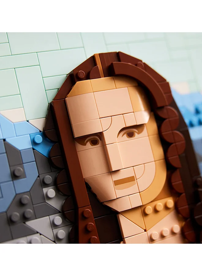 LEGO Art Mona Lisa Painting Set, Wall Model Kit for Adults to Build, Home, Living Room or Office Décor Idea, Creative Activity Gift for Men, Women, Him or Her 31213