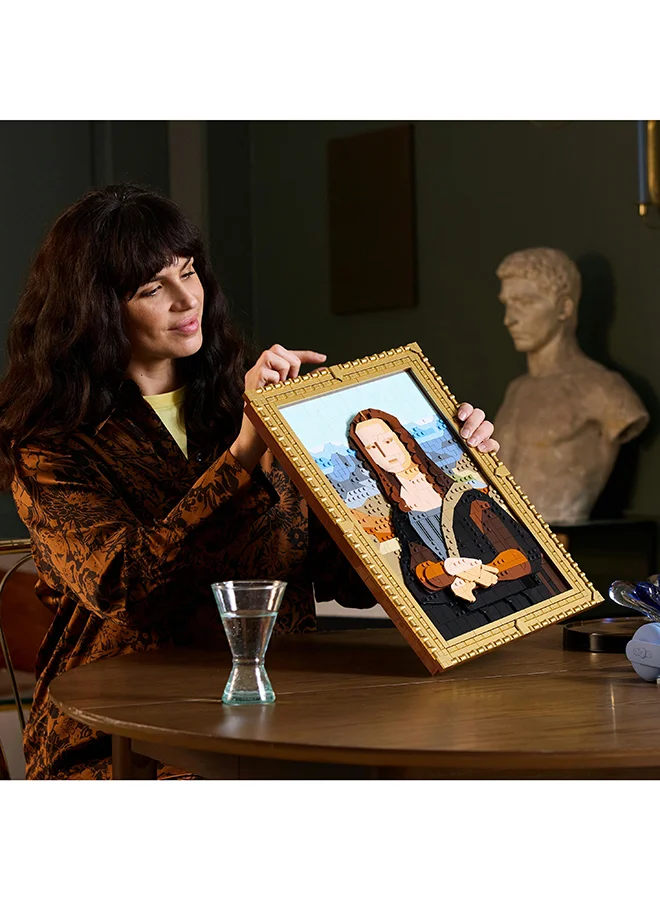 LEGO Art Mona Lisa Painting Set, Wall Model Kit for Adults to Build, Home, Living Room or Office Décor Idea, Creative Activity Gift for Men, Women, Him or Her 31213