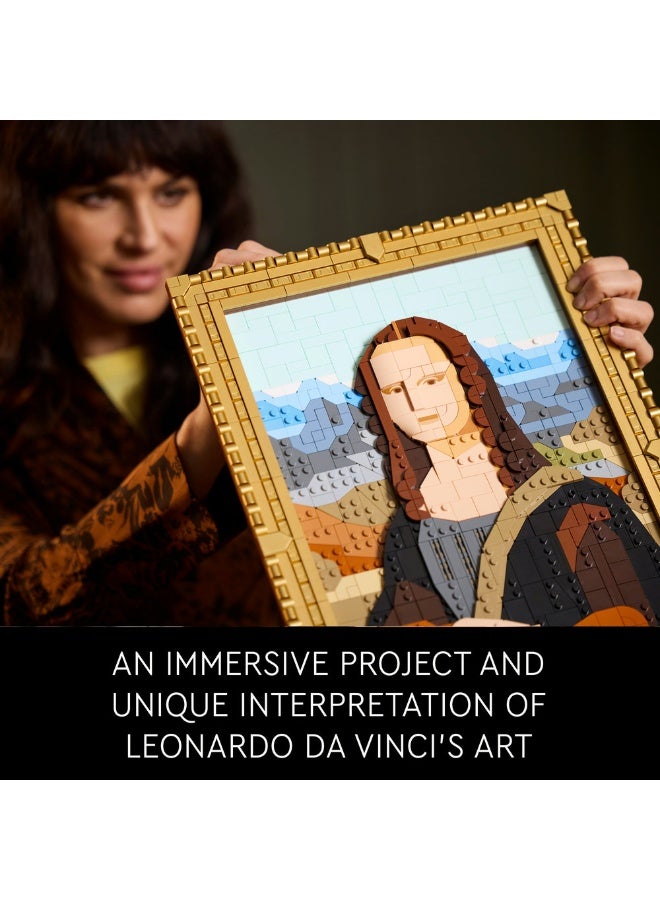 ليغو لوحة موناليزا 31213 من LEGO® Art، مجموعة بناء عمل فنّي من أعمال ليوناردو دافنشي، فكرة للديكور المنزلي - Image 4