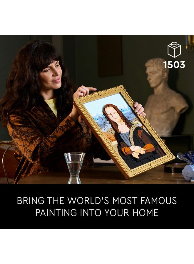 ليغو لوحة موناليزا 31213 من LEGO® Art، مجموعة بناء عمل فنّي من أعمال ليوناردو دافنشي، فكرة للديكور المنزلي - Image 3