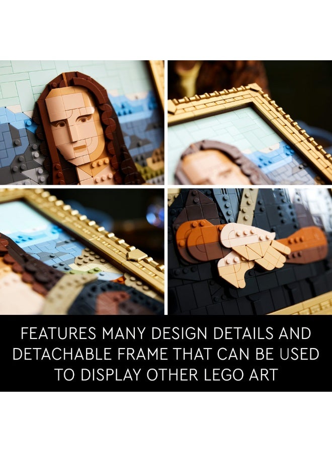 ليغو لوحة موناليزا 31213 من LEGO® Art، مجموعة بناء عمل فنّي من أعمال ليوناردو دافنشي، فكرة للديكور المنزلي - Image 5
