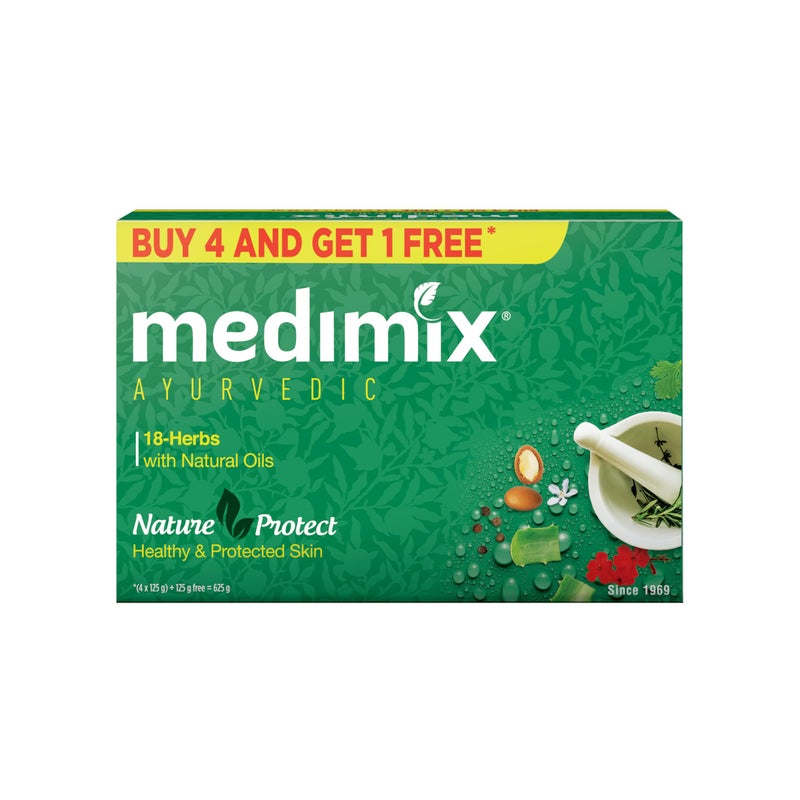 Medimix Ayurvedic Classic 18 Herbs Soap 125g Pack Of 5