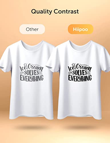 Hiipoo زجاجات حبر السوبليماشن Hiipoo المعاد تعبئتها متوافقة مع طابعات ET2400 ET2720 ET2760 ET2750 ET4800 ET-2800 ET-2803 ET-2850 لطباعة نفاثة الحرارة على الأكواب والقمصان (2BK) - Image 5