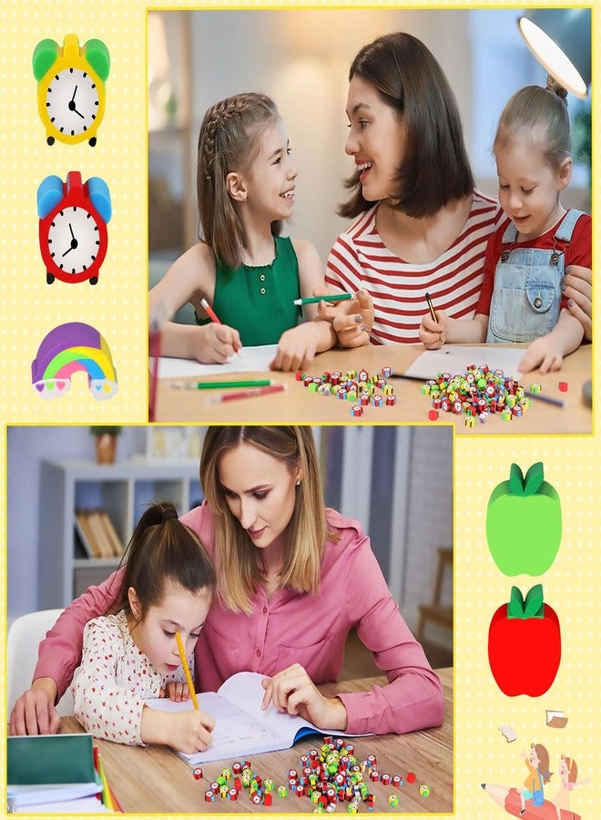 JUNEBRUSHS Apples Erasers for Kids - 150pcs Welcome Back to School Gifts - Cute Mini Erasers for Classroom Prizes & Homework Rewards - Image 5