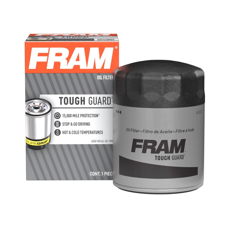FRAM TG+ Replacement Oil Filter TG6607P, Designed for Interval Full-Flow Changes Lasting Up to 15K Miles for Select Vehicle Model Years - Image 1