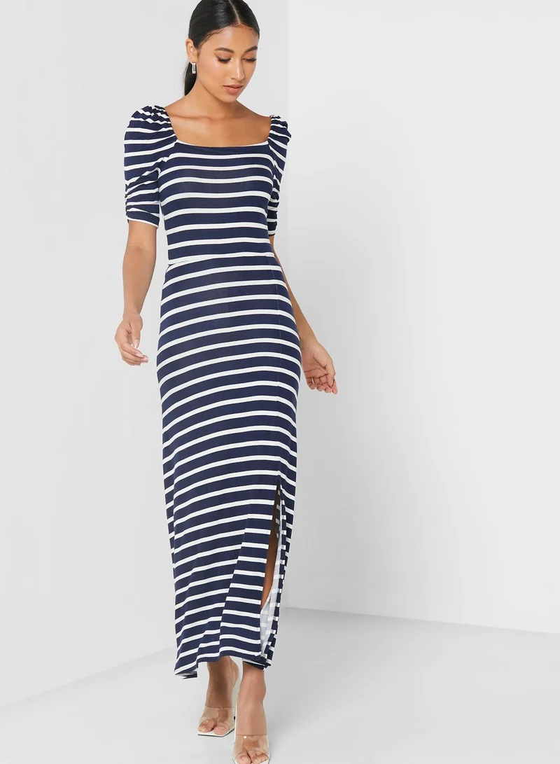 DOROTHY PERKINS Striped Square Neck Dress