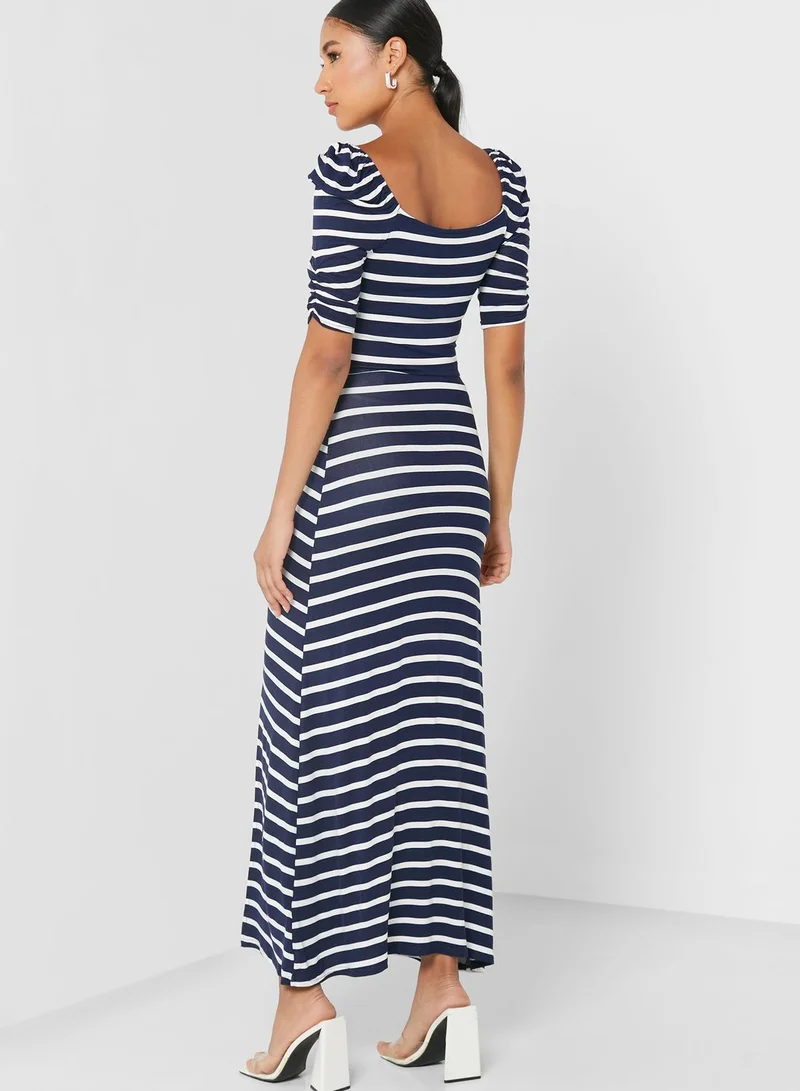 DOROTHY PERKINS Striped Square Neck Dress