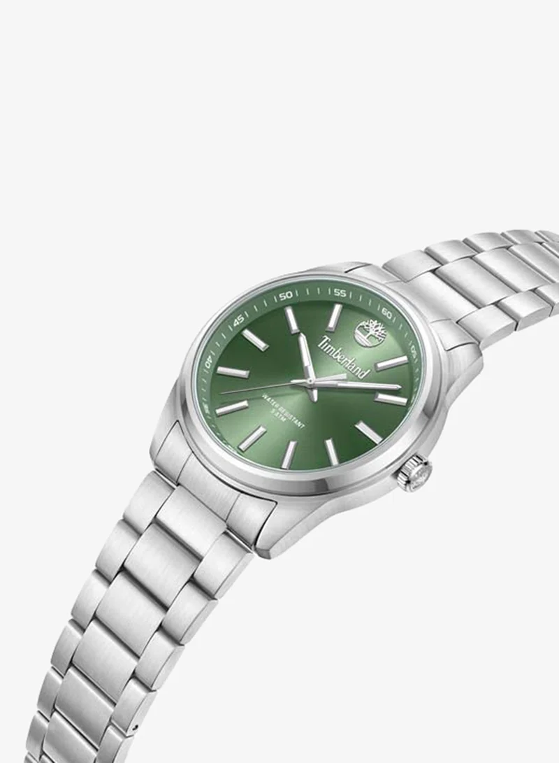 Timberland Northbridge Green Dial Stainless Steel Bracelet Analog Watch for Men