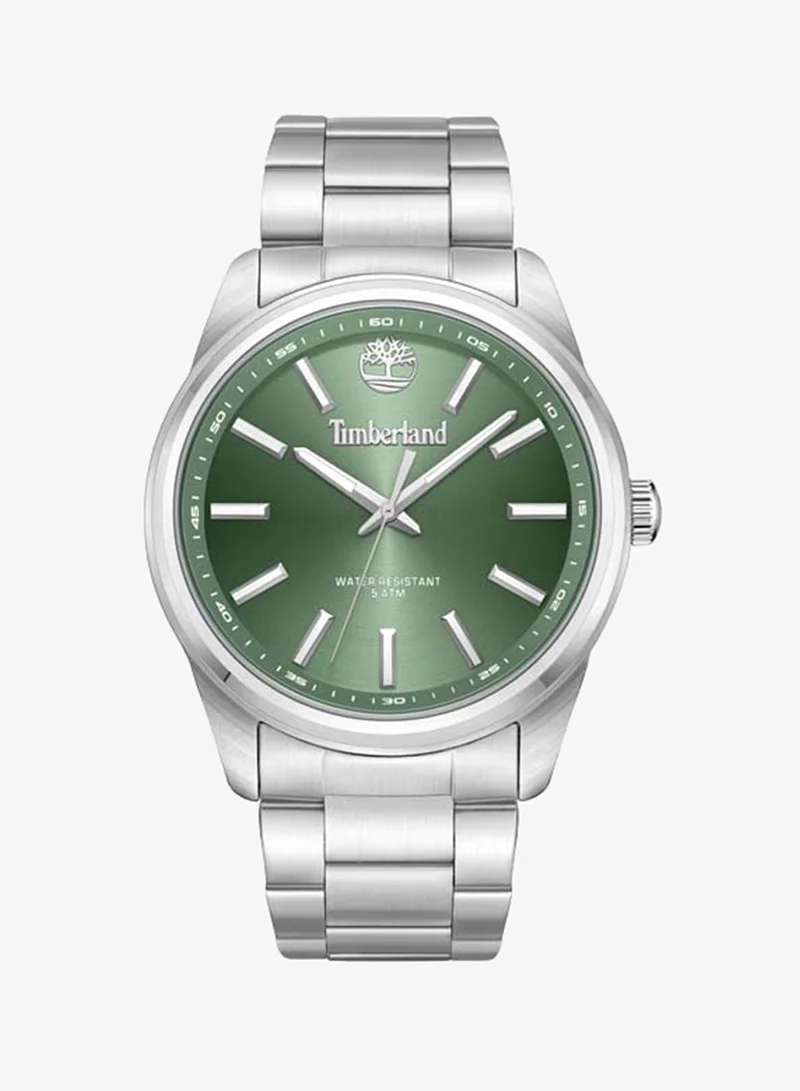Timberland Northbridge Green Dial Stainless Steel Bracelet Analog Watch for Men