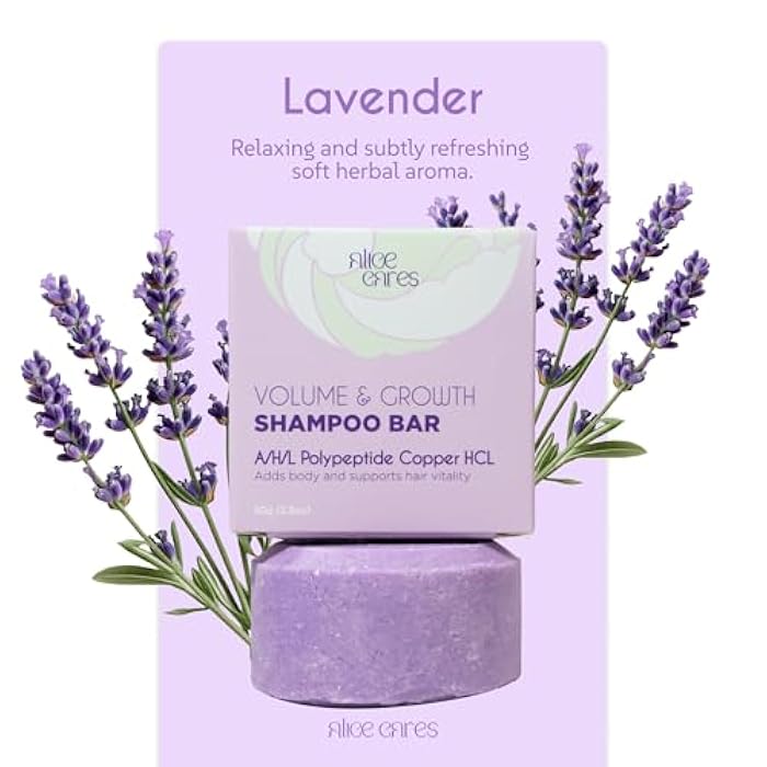 Volumizing Shampoo Bar for Thin & Fine Hair – with Copper Peptides, Apple Cider Vinegar & Avocado Oil – Long-Lasting, pH-Balanced & Sulfate-Free – Zero Waste, Travel-Friendly - Image 3