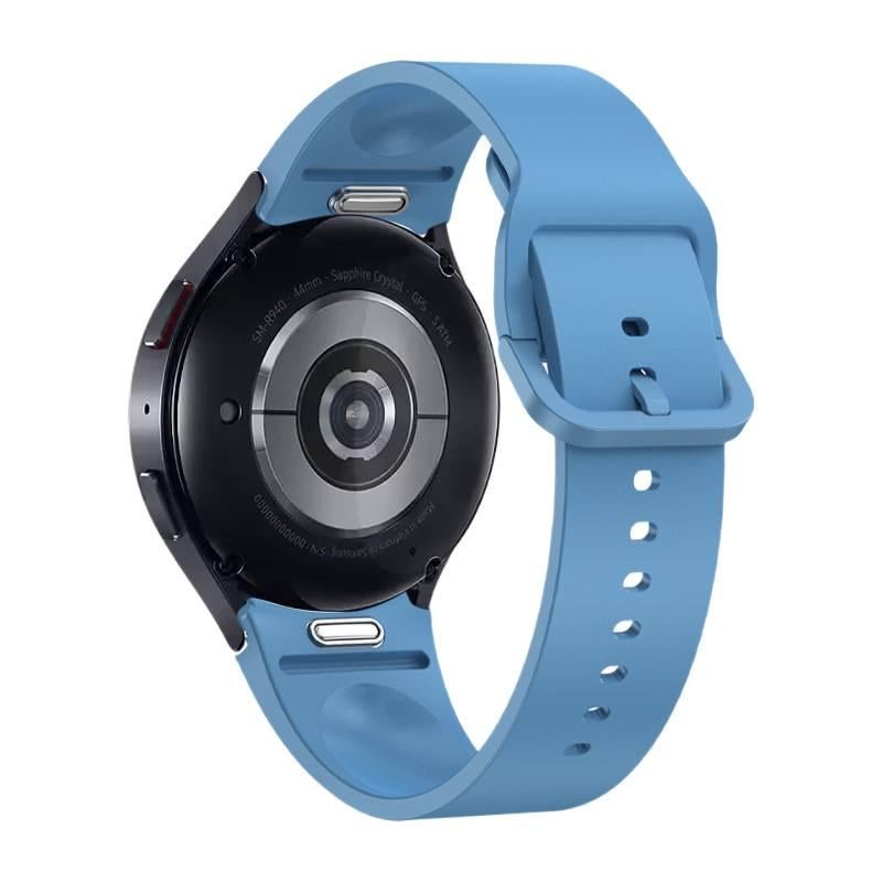 سوار ساعة ذكية رياضي من السيليكون متوافق باللون أزرق قابل للتعديل مع Samsung Galaxy Watch 7 بملاءمة قابلة للتعديل وحزام ناعم للاستبدال اليومي - Image 1