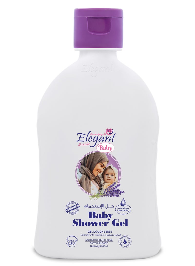 Elegant Elegant Lavender Baby Shower Gel 500ml  - Image 1