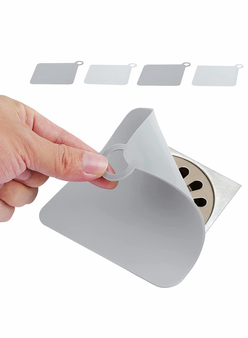 KASTWAVE Silicone Drain Cover 5.8 in 14.7 cm 4 Pcs Tub Stopper Floor Anti Odor Mat Drain Cover for Shower Floor, Anti Cockroach Deodorizing Drain Cover Kitchen Seal for Kitchen Laundry Toilet and Else - Image 1