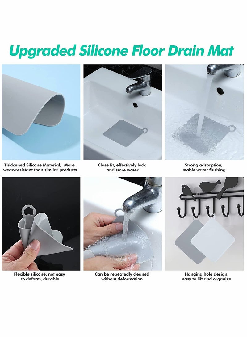 KASTWAVE Silicone Drain Cover 5.8 in 14.7 cm 4 Pcs Tub Stopper Floor Anti Odor Mat Drain Cover for Shower Floor, Anti Cockroach Deodorizing Drain Cover Kitchen Seal for Kitchen Laundry Toilet and Else - Image 3