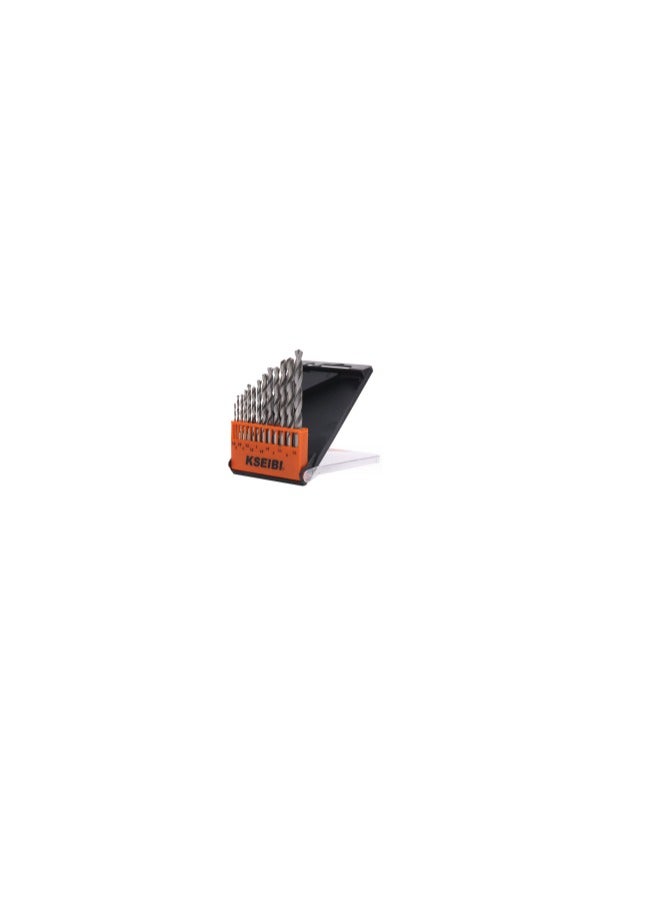 KSEIBI METAL DRILL BITS SET, HSS-G / PLASTIC CASE 13-PC- High-Speed Steel, Durable Plastic Case for Steel, Aluminum, and More  - Image 2