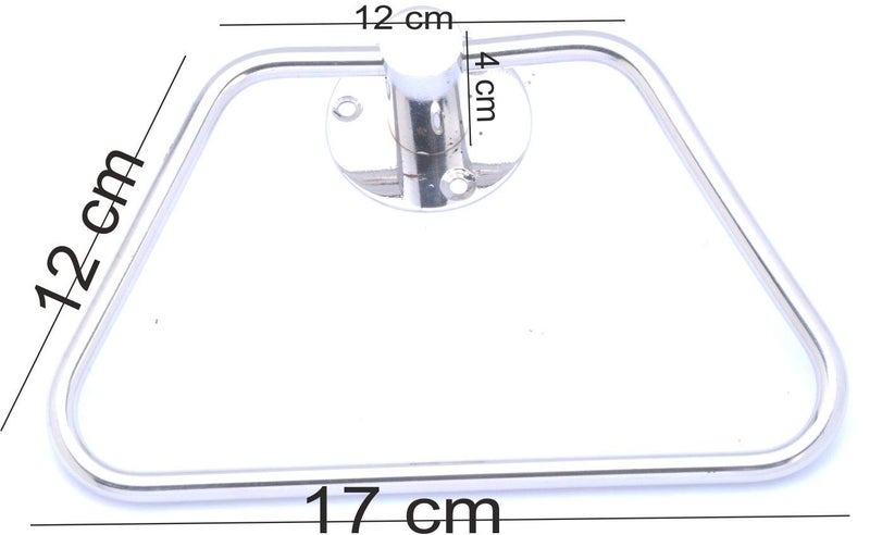 Easyhome Furnish EASYHOME FURNISH Towel Rings Towel Holder Hand Towel Stand Cloth Hanger Napkin Holder Cloth Stand Towel Holder for Bathroom Kitchen washbasin302304 Stainless SteelChrome Finished Anti Rust  - Image 2