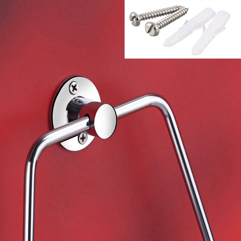Easyhome Furnish EASYHOME FURNISH Towel Rings Towel Holder Hand Towel Stand Cloth Hanger Napkin Holder Cloth Stand Towel Holder for Bathroom Kitchen washbasin302304 Stainless SteelChrome Finished Anti Rust  - Image 4