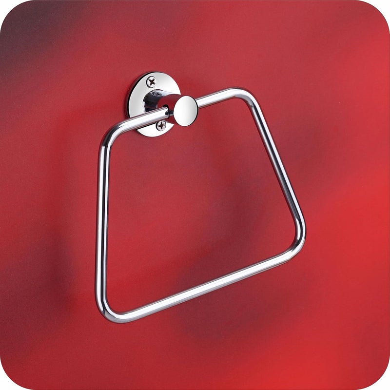 Easyhome Furnish EASYHOME FURNISH Towel Rings Towel Holder Hand Towel Stand Cloth Hanger Napkin Holder Cloth Stand Towel Holder for Bathroom Kitchen washbasin302304 Stainless SteelChrome Finished Anti Rust  - Image 1