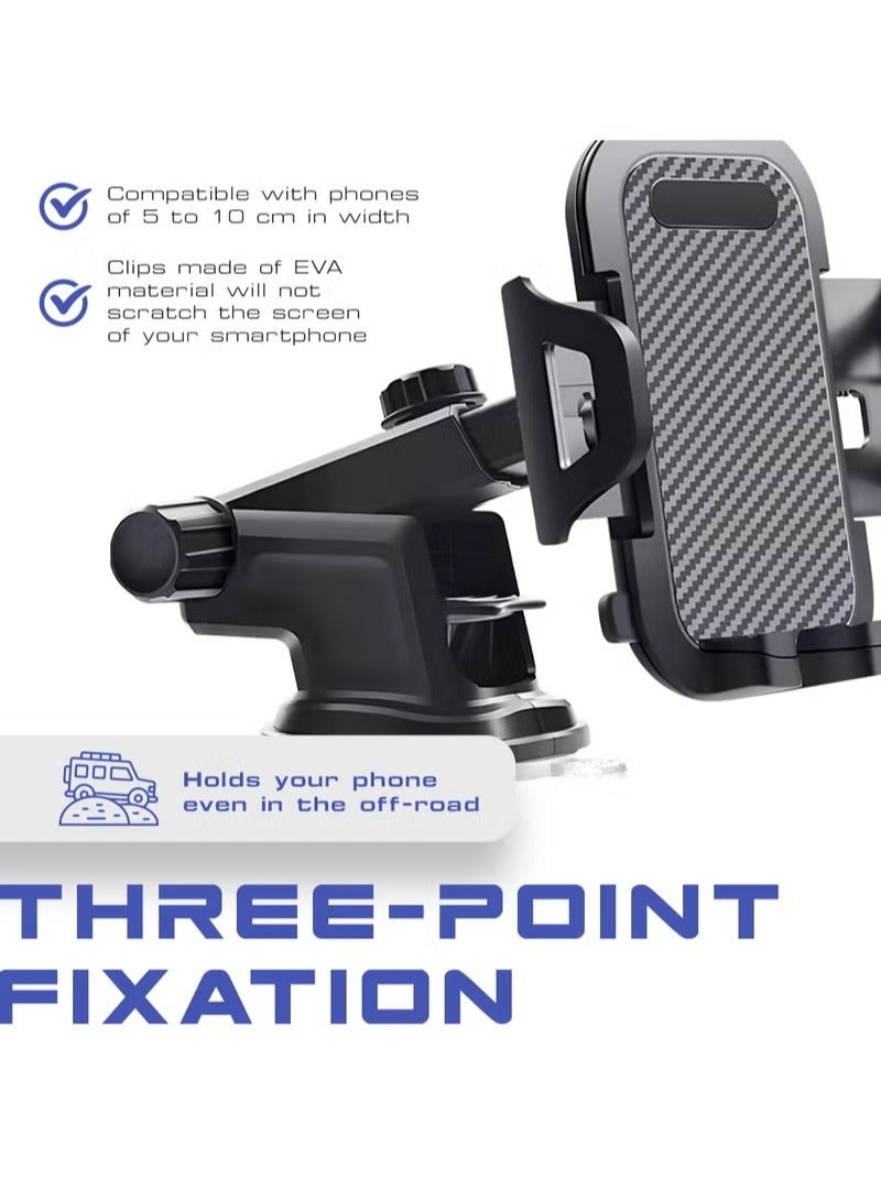 اماروها سيارة الهاتف جبل للسيارات اليدين الحرة 360 الدوار ، حامل ملصق الهاتف السيارة عالمي موبايل الوقوف لوحة القيادة للسيارة الزجاج الأمامي الهواء الهواء الخلوي الهاتف الذكي أبل آيفون برو ماكس سامسونج شياومي - Image 4
