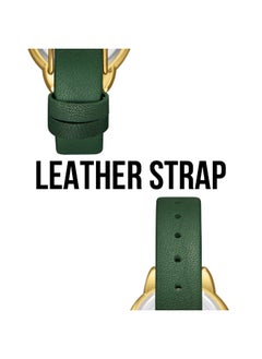 Lee Cooper LEE COOPER LC08025.175 Women Analog Display Watch & Leather Strap Dark Green  - Image 2