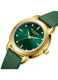 Lee Cooper LEE COOPER LC08025.175 Women Analog Display Watch & Leather Strap Dark Green  - Image 1