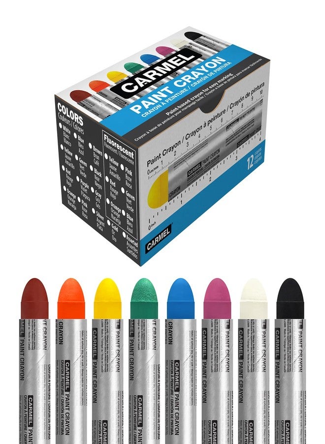 Carmel Paint Crayon, Box of 12 (Assorted Colors) - Image 1