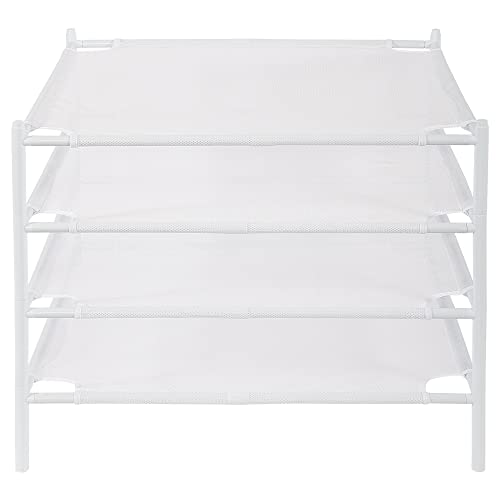STO STO Sweater Drying Rack, 4-Pack Stackable Mesh Clothes Drying Rack, Laundry Drying Rack for Sweaters, Socks, Toys, White - Image 1
