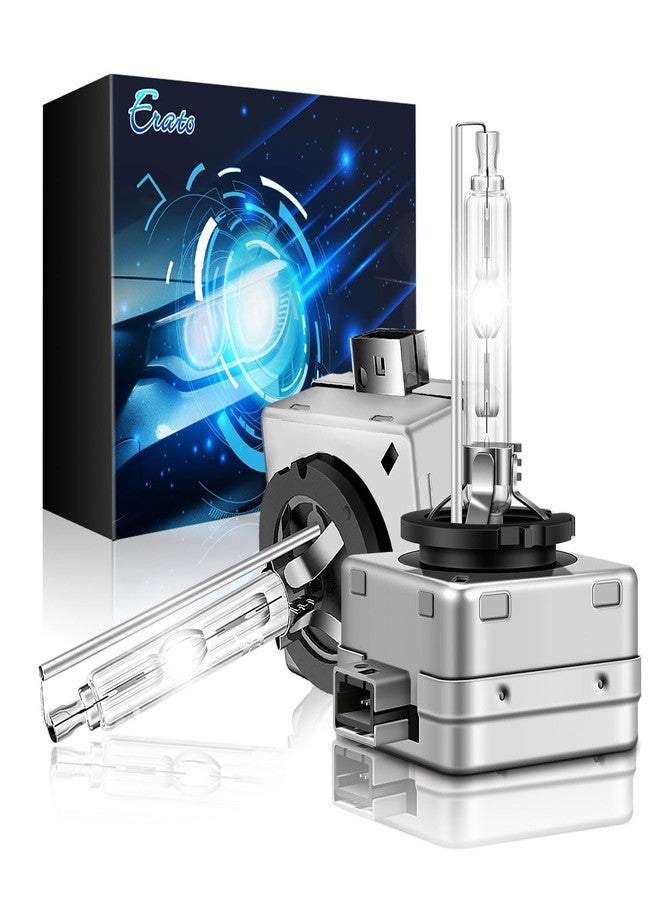 Erato D1S Fit for 2007 2008 2009 2010 2011 2012 2013 2014 Escalade ESV EXT Xenon Headlight Bulbs,6000K 35W Diamond White High Low Beam Headlamps 12V Car Replacement Bulbs- Pack of 2 - Image 1