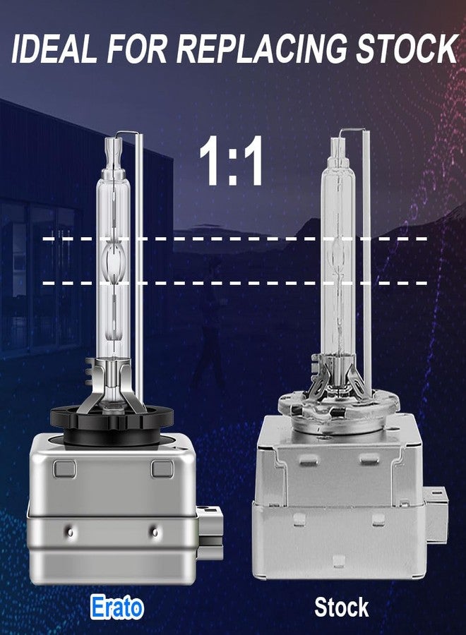 Erato D1S Fit for 2007 2008 2009 2010 2011 2012 2013 2014 Escalade ESV EXT Xenon Headlight Bulbs,6000K 35W Diamond White High Low Beam Headlamps 12V Car Replacement Bulbs- Pack of 2 - Image 3