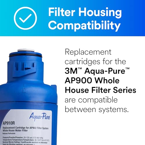 Aqua pure 3M Aqua-Pure AP910R Genuine Whole House Sanitary Quick Change Replacement Water Filter for AP902 System, Reduces Sediment - Image 2